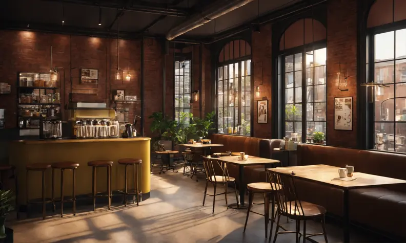 a coffee shop interior